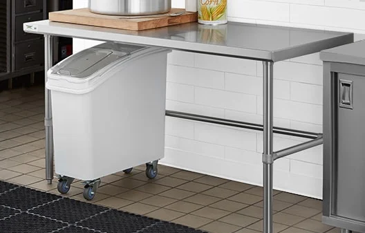 Stainless steel work table